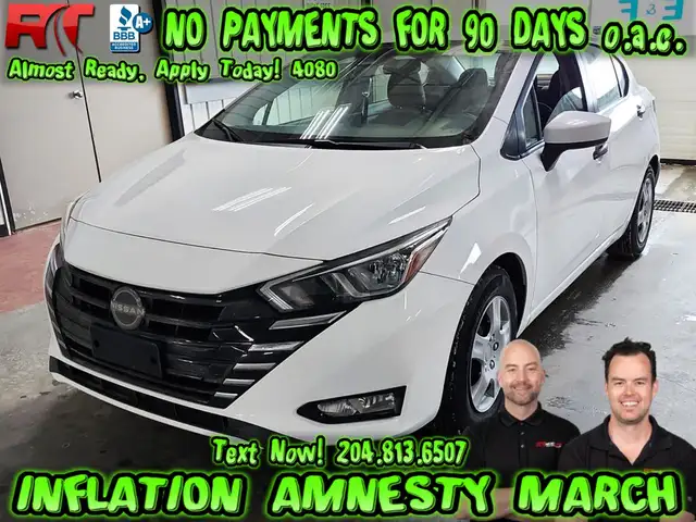 2024 Nissan Versa S - Backup Cam, Blind Spot Monitor, Rear Defro