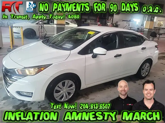 2024 Nissan Versa S - Backup Cam, Parking Distance Control, Rear