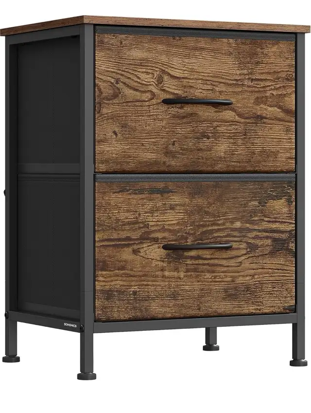 SONGMICS Nightstand with 2 Drawers
