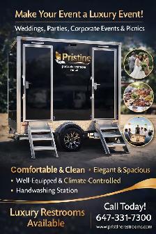 Luxury portable restrooms