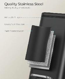 SONGMICS Slim Bathroom Trash Can - Photo 6