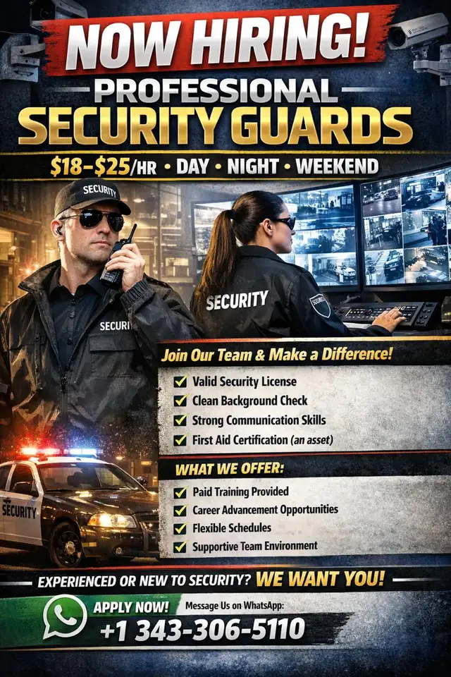 HIRING SECURITY GUARD