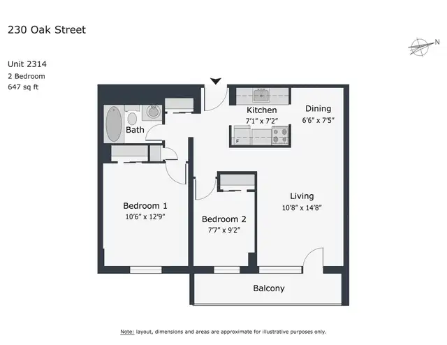 renovated two bedroom, river and gerrard - ID 3130 - Photo 11