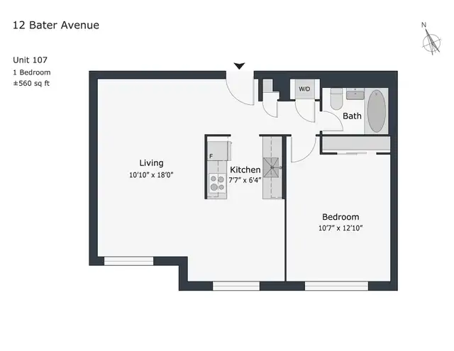 renovated one bedroom, broadview and mortimer - ID 1242 - Photo 9