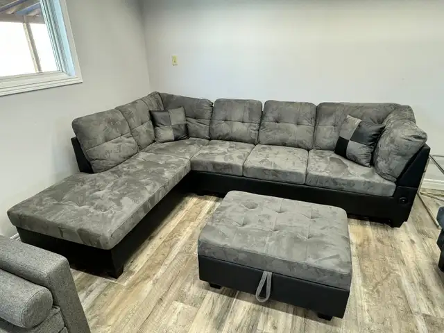 New Sofa Sectional Set with Storage Ottoman Clearance Sale - Photo 2