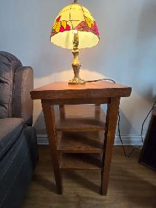 Vintage Solid Oak 3-Tier End Table / Side Table160 C$ - Photo 3