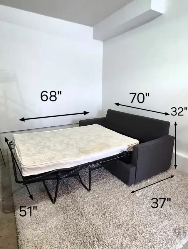 FREE DELIVERY Affordable Gray Pullout Sofabed 2 Seater/Loveseat - Photo 10