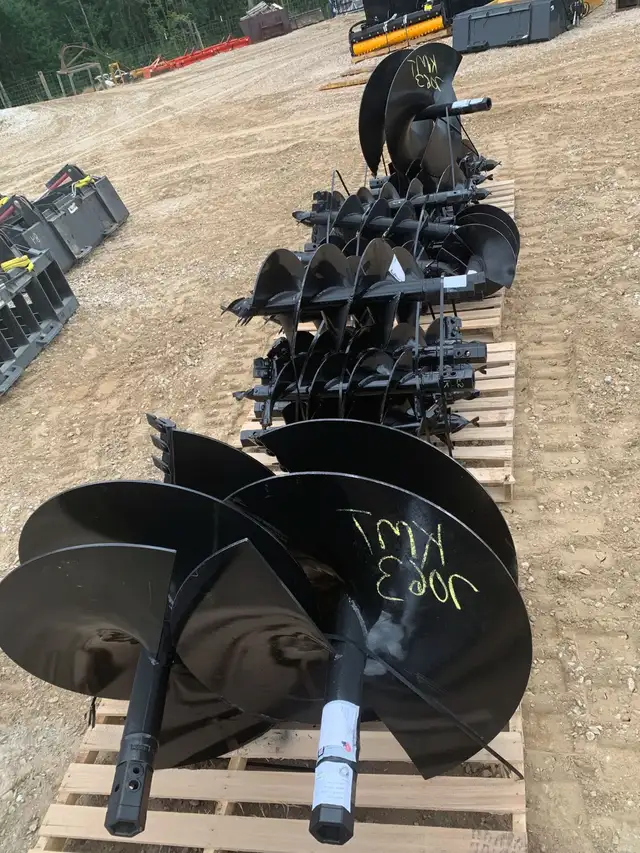 Skid Steer Auger for Fence & Construction – 3 Bits - Photo 2