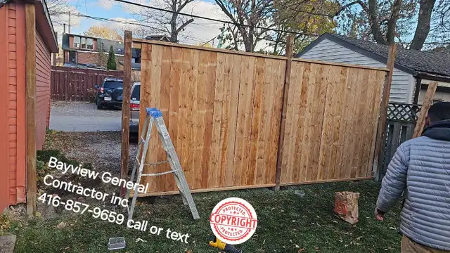 fence and deck work