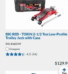 2.5 ton hydraulic car jack