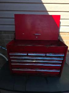 Snap-on Tools 7 Drawers Toolbox Tool Chest  Very Tall Antique
