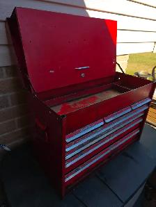 Snap-on Tools 7 Drawers Toolbox Tool Chest  Very Tall Antique - Photo 3