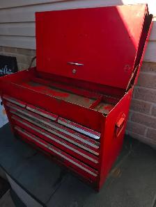 Snap-on Tools 7 Drawers Toolbox Tool Chest  Very Tall Antique - Photo 4