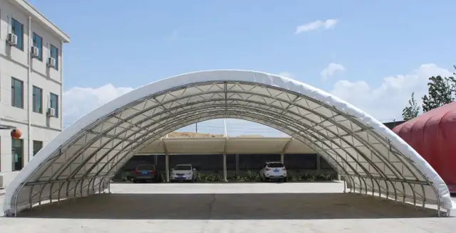 Heavy Duty Double Truss Container Shelter – W20’×L20’×H6.5’ - Photo 3