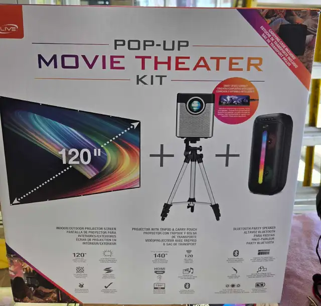 POP UP MOVIE THEATER KIT