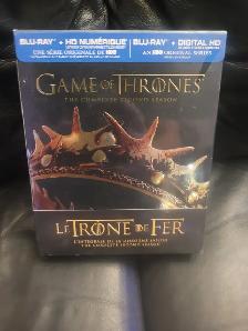 GAMES OF THRONES 2E SAISON EN BLURAY NEUVEDEMANDE 30$