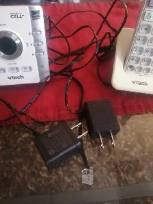 VTech cordless phones one silver one blue $5 each - Photo 3