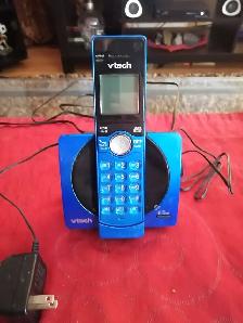 VTech cordless phones one silver one blue $5 each - Photo 5