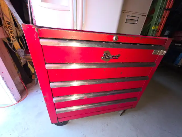 Rare Snap-on Tools 5 Drawers Rolling Toolbox Tool Cart Cabinet