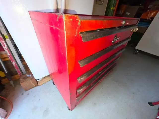 Rare Snap-on Tools 5 Drawers Rolling Toolbox Tool Cart Cabinet - Photo 4