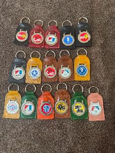 Porte-clés cuir vintage Voiture Auto - Photo 2