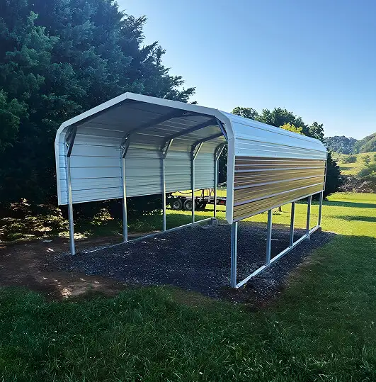 Single Steel Carport 11×19ft – Perfect for Vehicles - Photo 4
