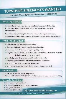 Airbnb Cleaning Contractors Needed – Edmonton