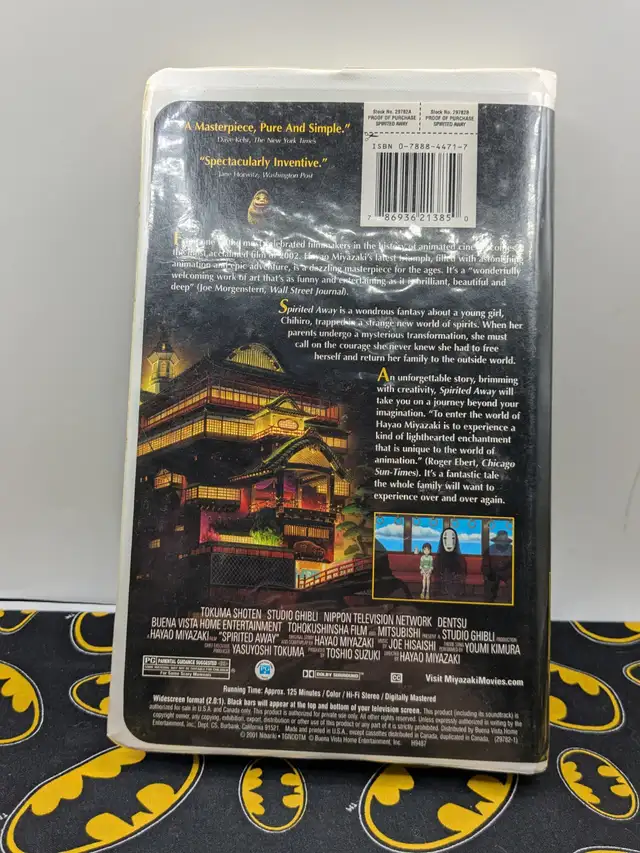 Spirited Away (2001) VHS directed by Hayao Miyazaki (#100) - Photo 2