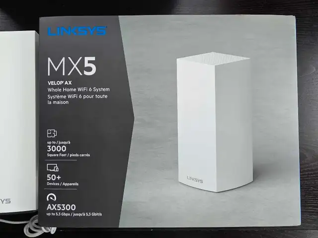 Linksys MX5300 WiFi 6 Tri-Band Mesh Router System