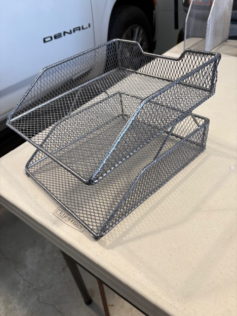 Desk top letter tray organizers