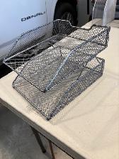 Desk top letter tray organizers