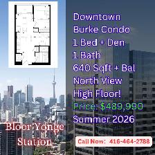 Burke Condos! $765/Sqft MUST GO! Bloor Yonge Living