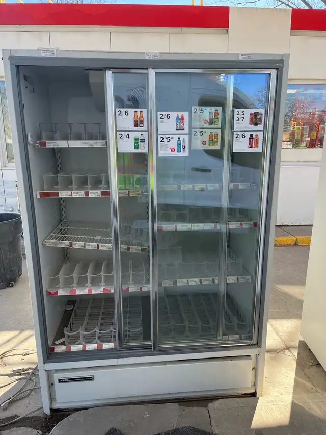 two door commercial cooler