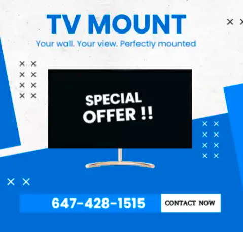 Professional TV Wall Mounting–Same Day Service–Call 647-428-1515