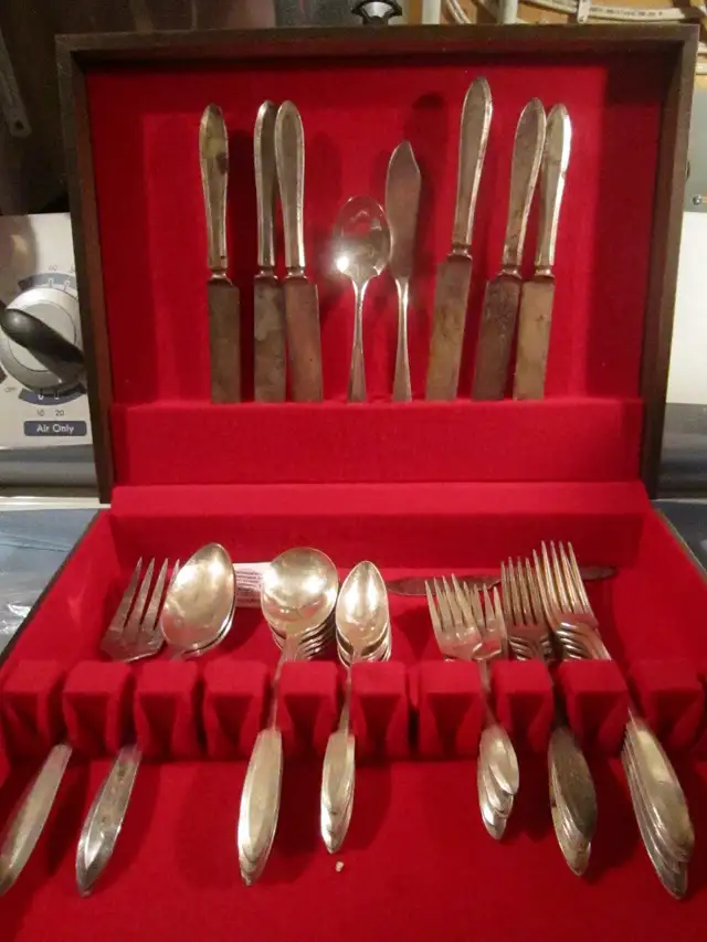 #32-100  PATRICIAN silverware set for 6 - Photo 2