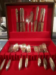 #32-100  PATRICIAN silverware set for 6 - Photo 2