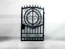 Single and Dual Swing Wrought Iron Gates Galvanized PowderCoated