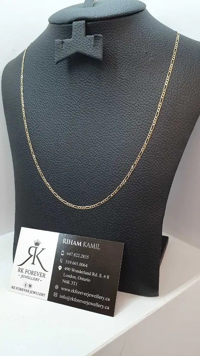 14k yellow gold chain #371_17 - Photo 2