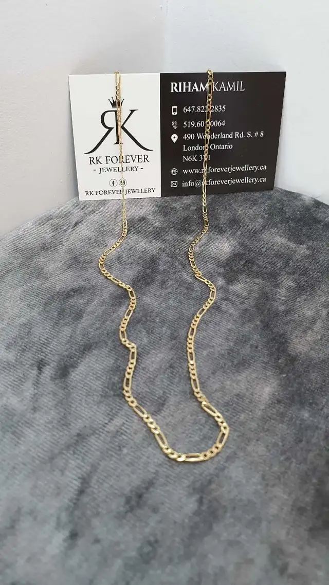 14k yellow gold chain #371_17 - Photo 4