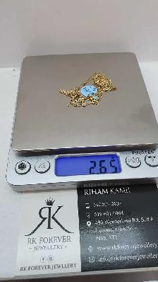 14k yellow gold chain #371_17 - Photo 6