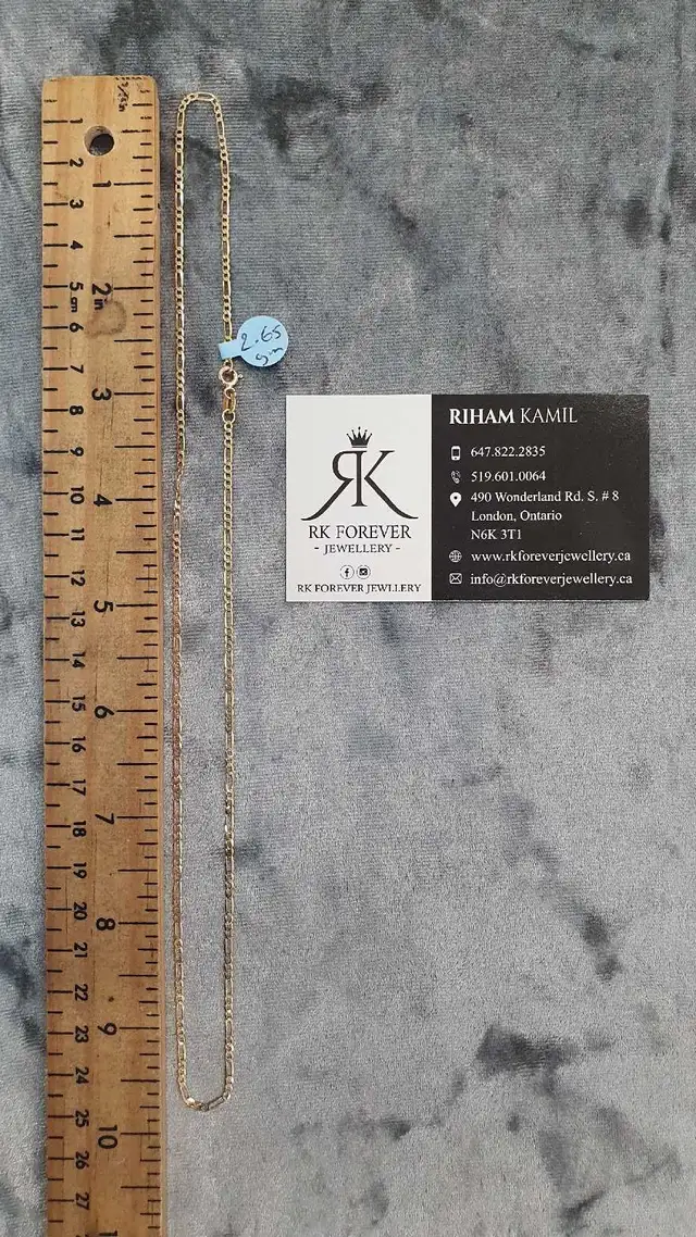 14k yellow gold chain #371_17 - Photo 8