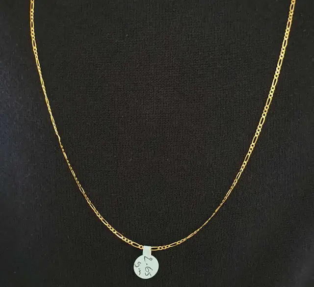 14k yellow gold chain #371_17 - Photo 9