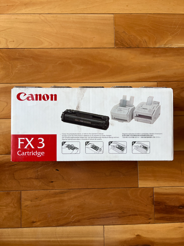 Canon FX-3 Black Laser Toner Cartridge BRAND NEW