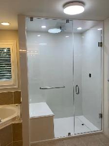 GLASS SHOWER ENCLOSURES DOORS OFFICE GLASS PARTITION RAILING ETC