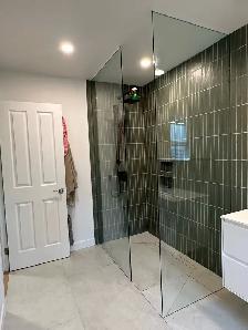 CUSTOM SHOWER GLASS ENCLOSURES SHOWER DOORS BATHTUB GLASS SLIDER