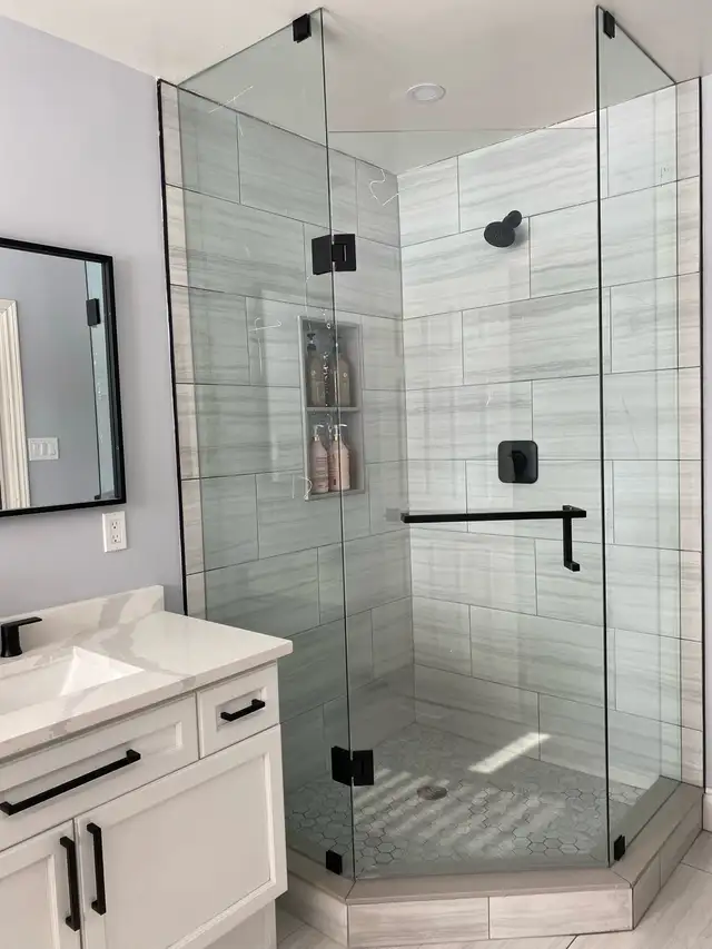 FRAMELESS SHOWER GLASS ENCLOSURES SHOWER DOORS GLASS PARTITIONS - Photo 7