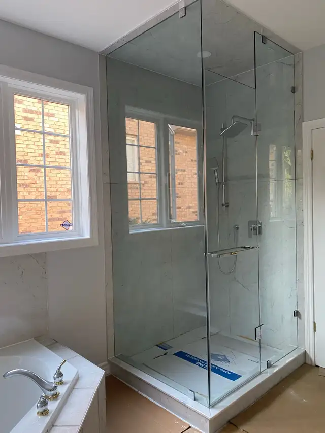 FRAMELESS SHOWER GLASS ENCLOSURES SHOWER DOORS GLASS PARTITIONS - Photo 9