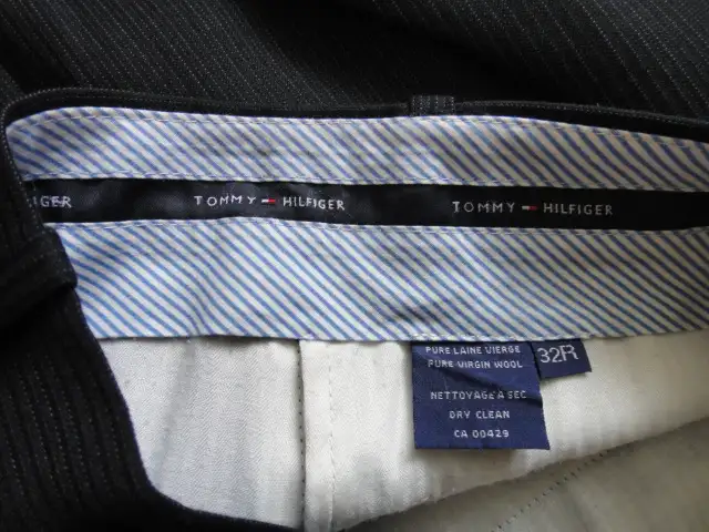 pantalon collègue privé noir, bleu, Tommy - Photo 2