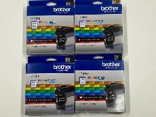 4X Genuine Brother LC404 Black Ink Cartridges. Sealed Packages.