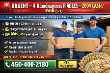 Gagne 200$ CASH DEMAIN – 4 Déménageurs (12h, facile)